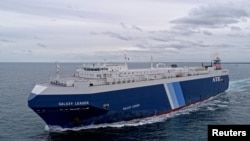 Товарният кораб Galaxy Leader, сниман край Австралия, 27 ноември 2018 г. Снимка: Owen Foley/Reuters