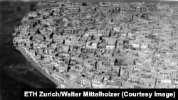 Бушер, град на брега на Персийския залив, заснет от 300 метра височина