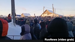 Баймак, 15 января. Кадр из трансляции издания RusNews