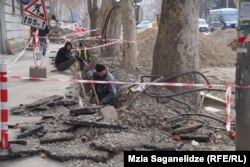 თბილისი, წერეთლის გამზირი 2024 წლის 16 იანვარს