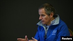 Direktor Međunarodne agencije za atomsku energiju Rafael Grosi tokom posete Ukrajini, mart 2023. 