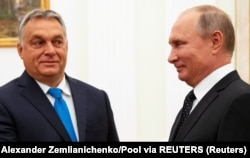 ვიქტორ ორბანი და ვლადიმირ პუტინი. 2018 წელი