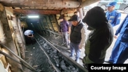 Акылбек Жапаров на месторождении Жыргалан.