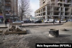 თბილისი, წერეთლის გამზირი 2024 წლის 16 იანვარს