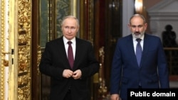 Владимир Путин менен Никол Пашинян. Москва. 25-май, 2023-жыл