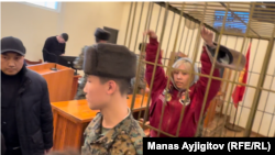 Айке Бейшекеева Бишкек шаардык сотунда. 1-февраль, 2024-жыл.