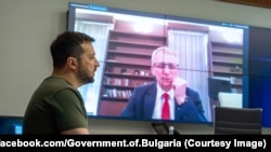 Volodimir Zelensky and Nikolay Denkov