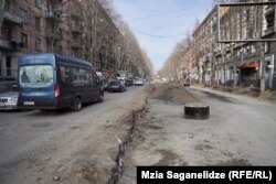 თბილისი, წერეთლის გამზირი 2024 წლის 16 იანვარს