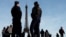 Security officers in Paris, where the 2024 Summer Olympics will open later this year. 