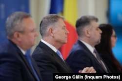 Trio-ul de la conducerea României din ultimii patru ani: președintele Klaus Iohannis și foștii premieri Nicolae Ciucă și Marcel Ciolacu.
