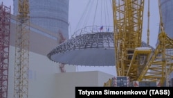 Строительные работы на втором энергоблоке Курской АЭС-2. Декабрь 2023 года