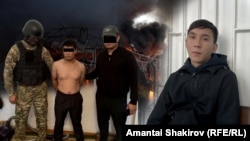 Бекназар Бөрүгул уулу (солдо) жана Аскар Кубанычбек уулу (оңдо). 