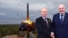 Разьмяшчэньне расейскай ядзернай зброі ў Беларусі. Пуцін, Лукашэнка. Каляж. 
