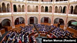 Седница на унгарскиот парламент (илустрација)