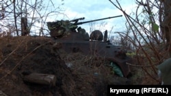 Подбитая техника на прежних российских позициях недалеко от с. Роботино, 2023 год