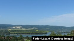 A tervezett kavicsbánya helye