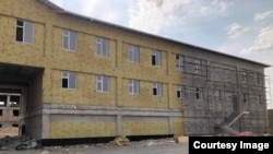 Строящееся в Джалал-Абадской области здание СИЗО.