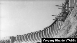 СССР, възстановяването на язовира през 1946 година.