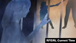  Иллюстрация үчүн колдонулган сүрөт. Камалып, соттун чечими менен энелик укуктан ажыратылган аялдын иллюстрациясы 