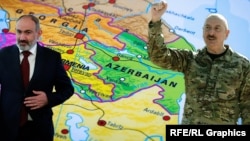 Premijer Armenije Nikol Pašinjan (lijevo) i predsjednik Azerbejdžana Ilham Alijev (kombinovana fotografija iz arhive).