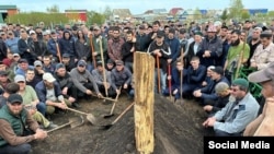 Ибраһим Исәнәевне җирләү. 23 апрель, 2024 ел.