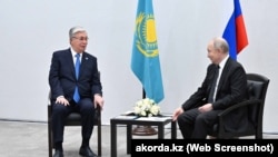 Касым-Жомарт Токаев менен  Владимир Путин. Казан шаары, 21-февраль 2024-жыл