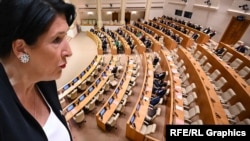 Саломе Зурабишвили (коллаж)