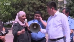 Бишкекте үч базардын соодагерлери митингге чыкты