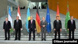 Германиянын канцлери Олаф Шольц Борбор Азия өлкөлөрүнүн лидерлери менен, 29-сентябрь, 2023-жыл. 