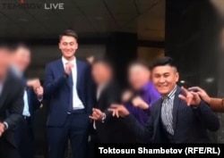 Иликтөөдөн алынган скриншот. Рустам Жапаров жана Дастан Эрмекбай уулу.