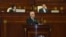 Azerbaijan -- Prime Minister Ali Asadov presents addressed the parliament, Baku, 17Mar2023.