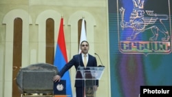 Армения  - Церемония инаугурации новоизбранного мэра Еревана Тиграна Авиняна в мэрии Еревана, 13 октября 2023 г.