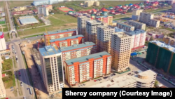 Бишкек шаарынын курулуш катуу жүрүп жаткан райондорунун бири.