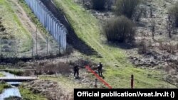 Беларуска-літоўская мяжа. Ілюстрацыйнае фота 