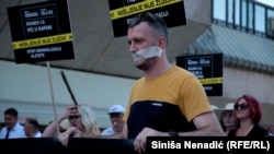 Новинарски протести во Бања Лука 