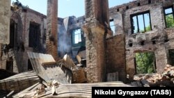 Белгородан кIоштара Шебекинехь тохарш динчул тIаьхьа йохийна гIишлош, 2023 шо, мангал-беттан 6-гiа (гайтаман сурт)
