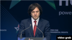 Վրաստանի վարչապետ Իրակլի Կոբախիձեն մասնակցում է Պահպանողական քաղաքական գործողությունների համաժողովին, 25-ը ապրիլի, 2024թ.