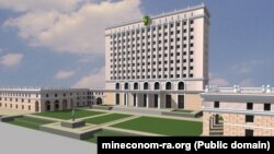 Эскиз реконструкции здания бывшего Совета министров