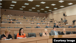 Imagine publicată de autoritățile de la Tiraspol de la ședința Sovietului Suprem al regiunii secesioniste din 20 decembrie 2023.