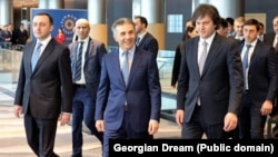 Ираклий Гарибашвили, Бидзина Иванишвили и Ираклий Кобахидзе