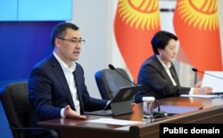 Садыр Жапаров на встрече с кандидатами в депутаты ЖК, 12 мая 2023 г.