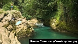 უნიკალური კანიონი სამეგრელოში სოფელ ბალდასთან მდებარეობს