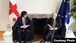 ირაკლი კობახიძე ხვდება ჟოზეპ ბორელს. 2024 წლის 20 თებერვალი