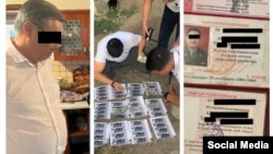 Чүй облустук соттун судьяларын кармоо учуру. УКМК тараткан сүрөттөр.