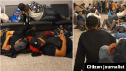 Москвадагы Внуково аэропортунда камалып калган тажик мигранттары, 27-апрель, 2024-жыл