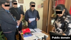 Шектүүнү кармоо учурунан УКМК тараткан сүрөт. Бишкек. 27-сентябрь, 2023-жыл.