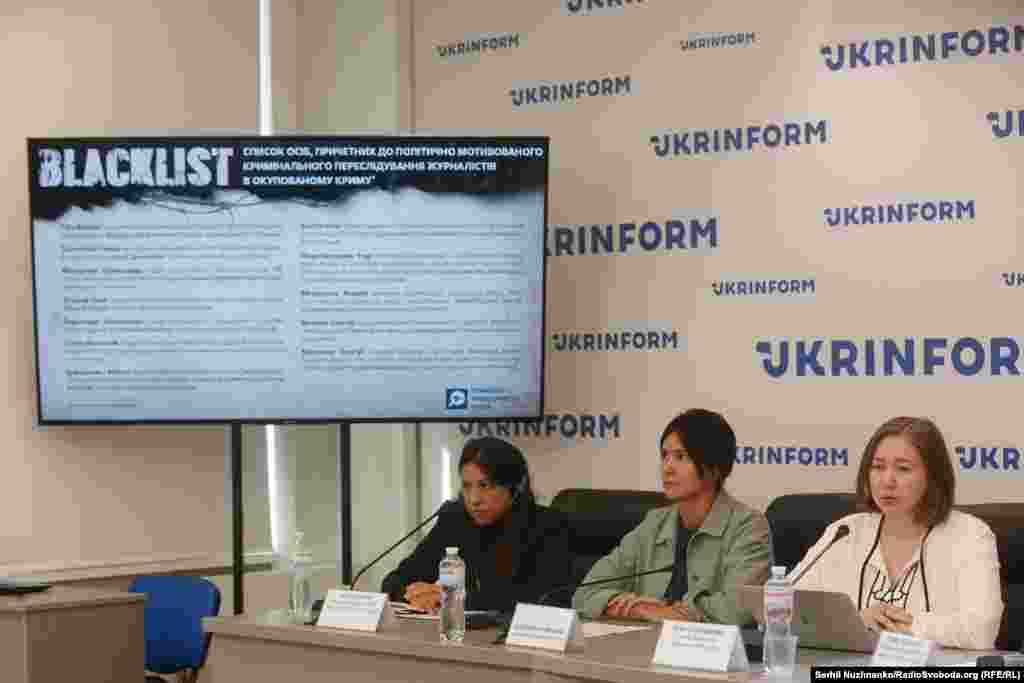 У&nbsp;Міністерстві закордонних справ України&nbsp;назвали &laquo;політично вмотивованим&raquo; винесений Єсипенку вирок. Держдепартамент США засудив вирок Єсипенку, назвавши його &laquo;ще одним прикладом зловживань російської окупаційної влади у Криму&raquo;. На фото: під час пресконференції &laquo;Як врятувати Владислава Єсипенка та інших кримських журналістів, ув&rsquo;язнених Росією?&raquo;