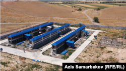 Кеминдеги майнинг ферманын үстүнөн көрүнүшү. Cүрөт 22-июлда тартылган.