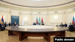 Ղազախստան - Հայաստանի և Ադրբեջանի արտգործնախարարների բանակցութունները Ալմաթիում, 10-ը մայիսի, 2024թ.
