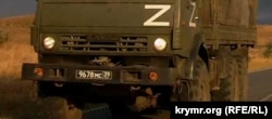 Передвижение военных грузовиков с номерами 12-го управления ГУМО РФ. Крым, сентябрь 2024 года